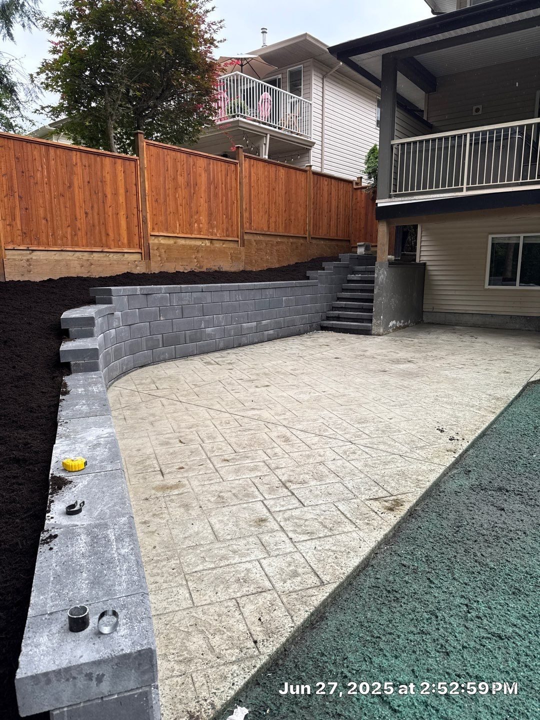 Residential concrete project photo for a Lower Mainland homeowner
