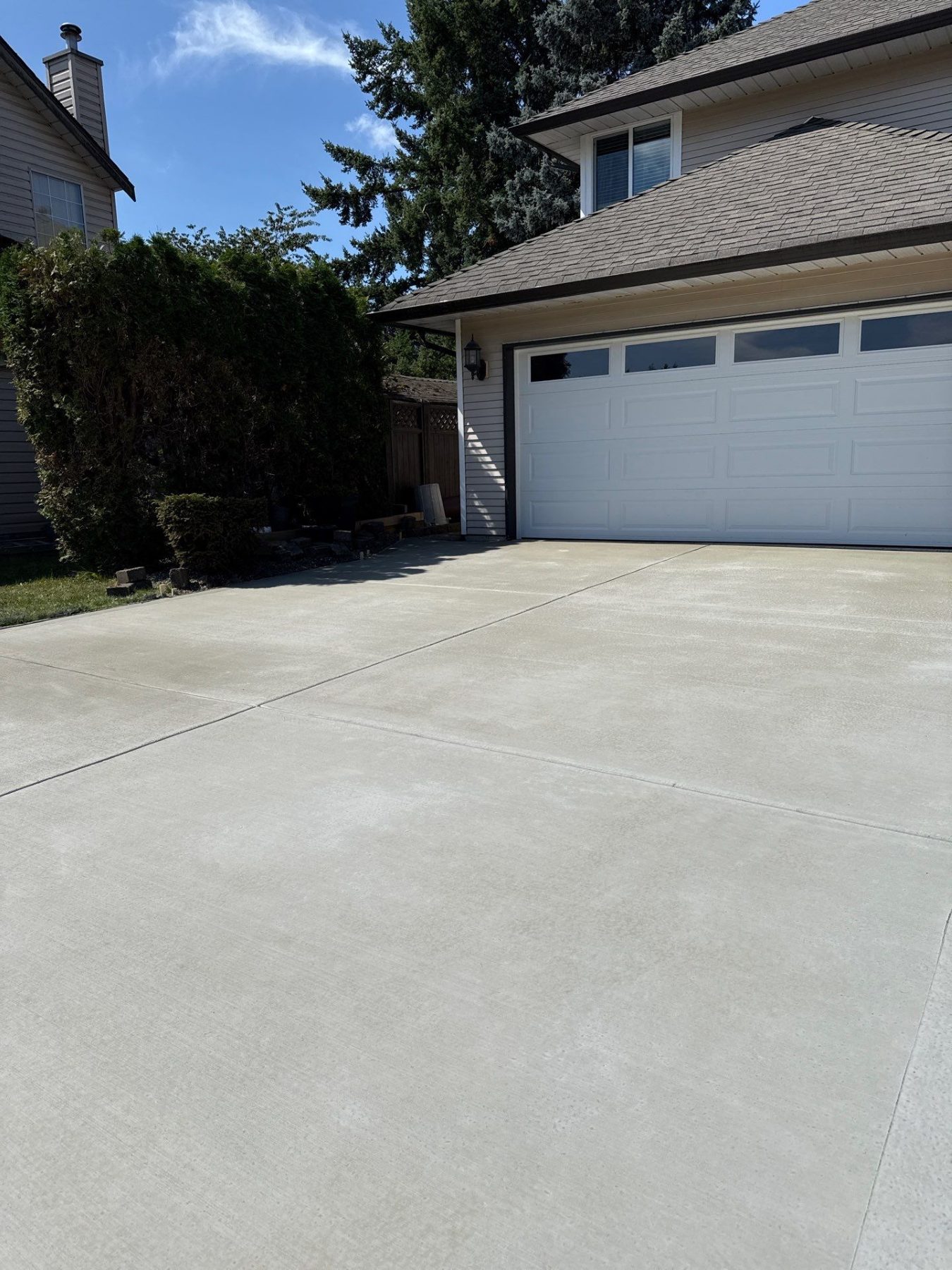 Residential concrete project photo for a Lower Mainland homeowner
