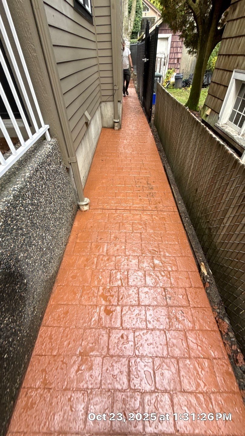 Residential concrete project photo for a Lower Mainland homeowner