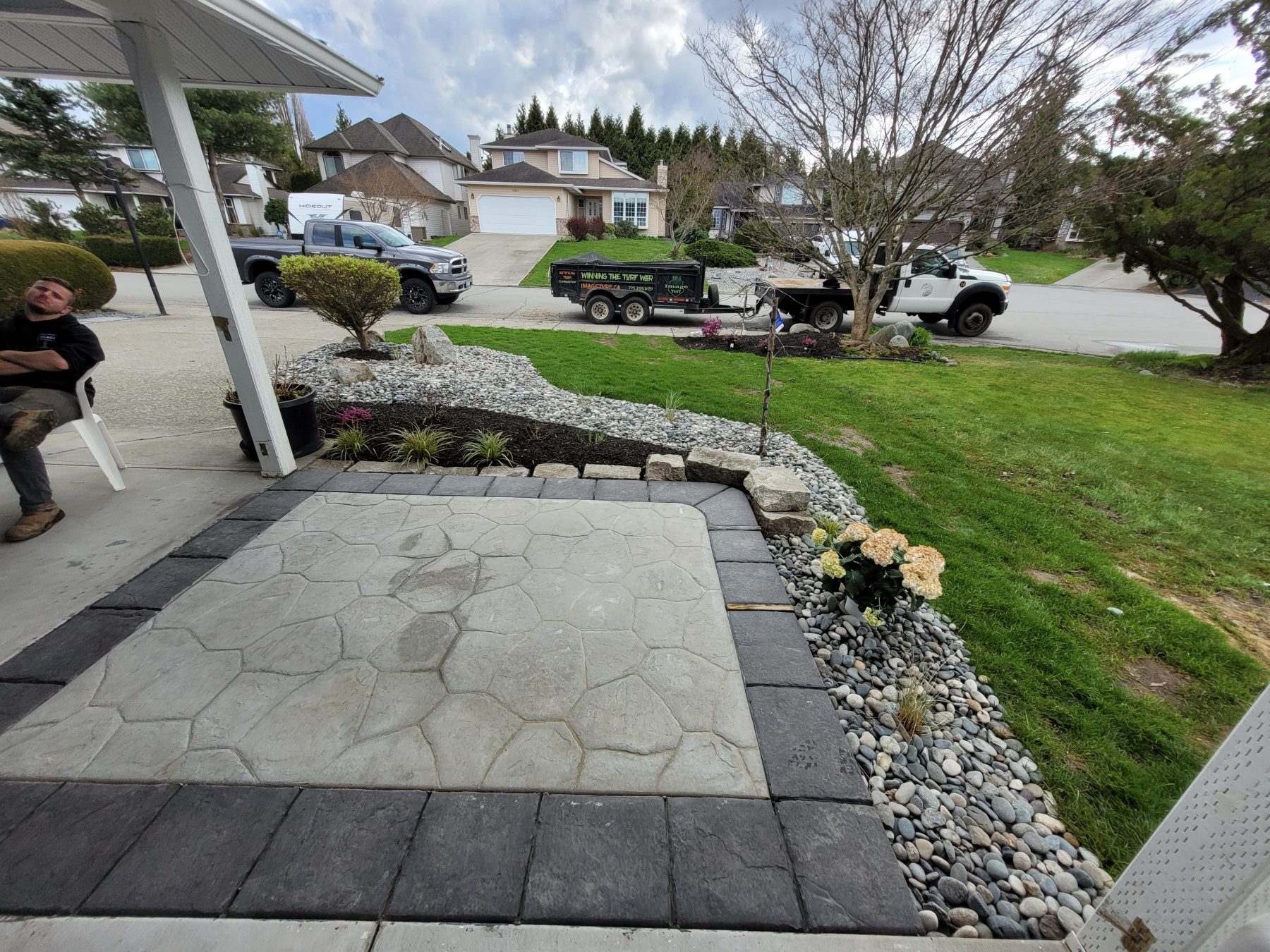 Residential concrete project photo for a Lower Mainland homeowner