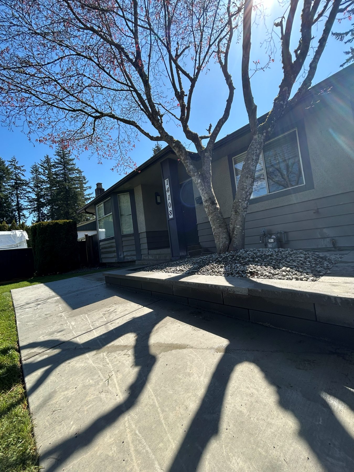 Real residential concrete project photo from a Lower Mainland job site