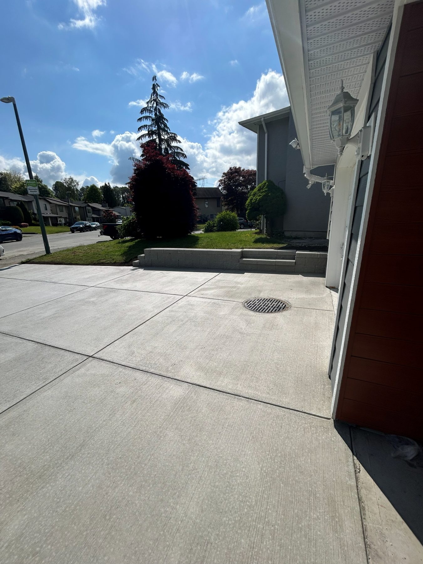 Real residential concrete project photo from a Lower Mainland job site
