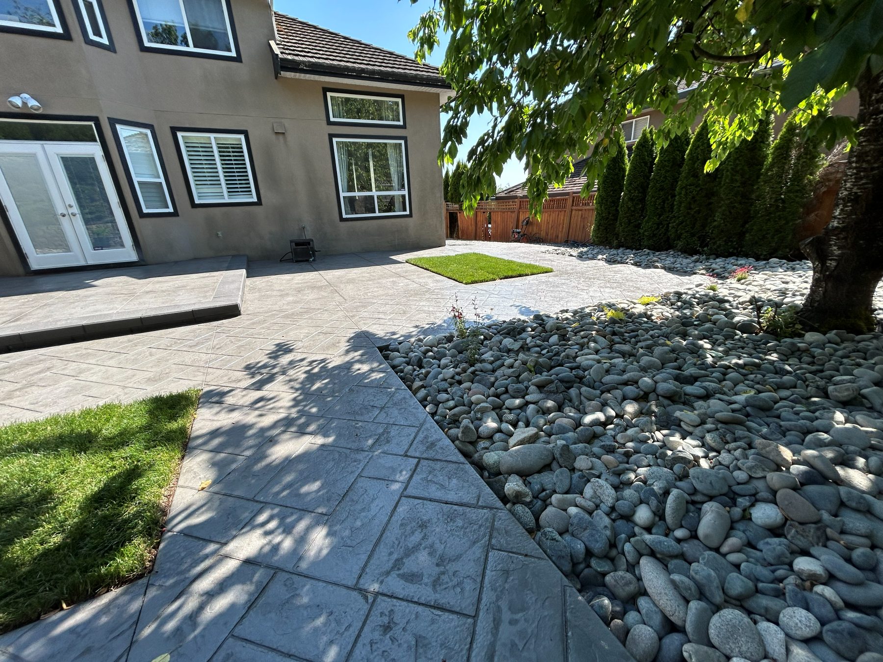 Real residential concrete project photo from a Lower Mainland job site