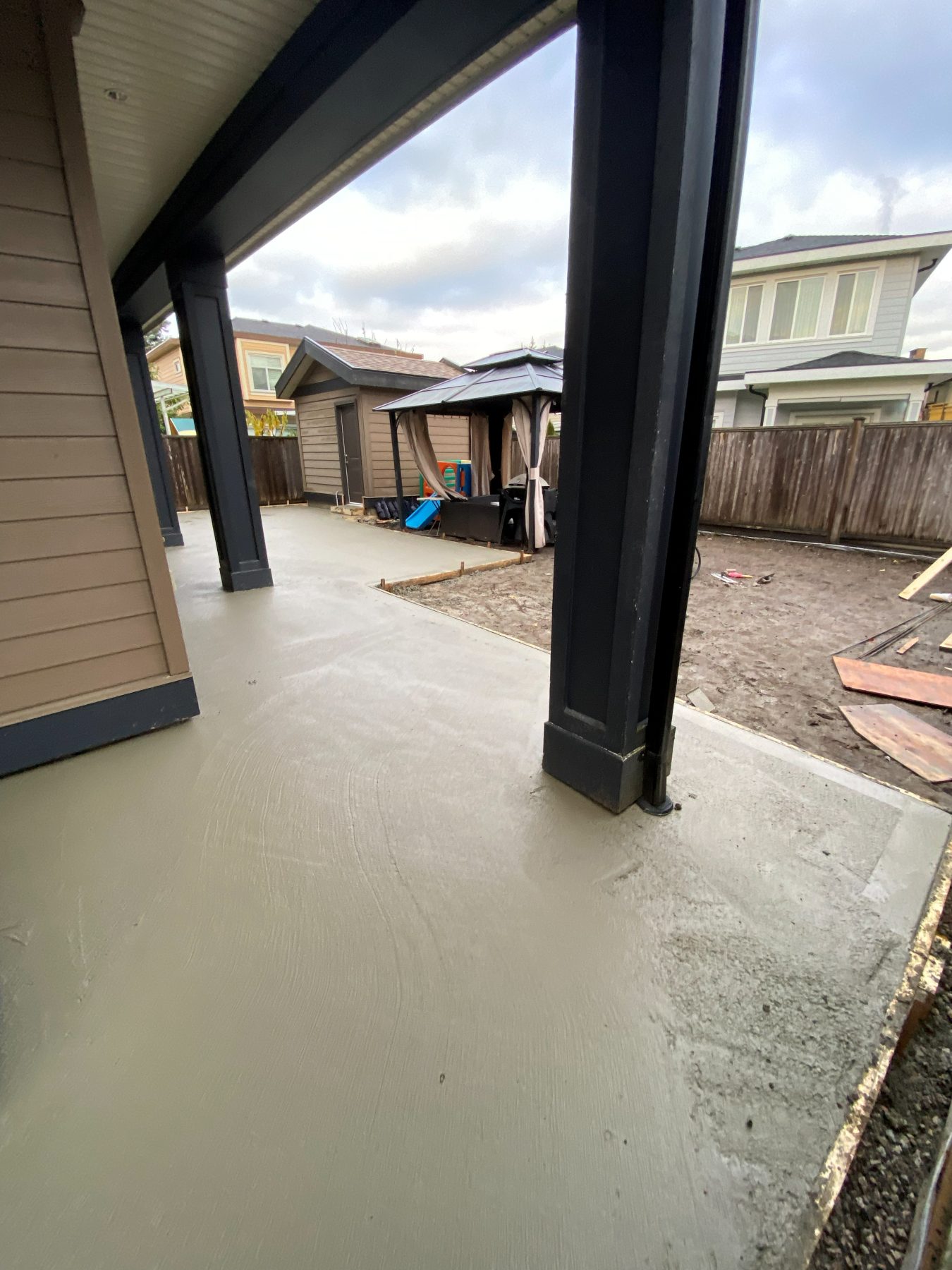 Real residential concrete project photo from a Lower Mainland job site