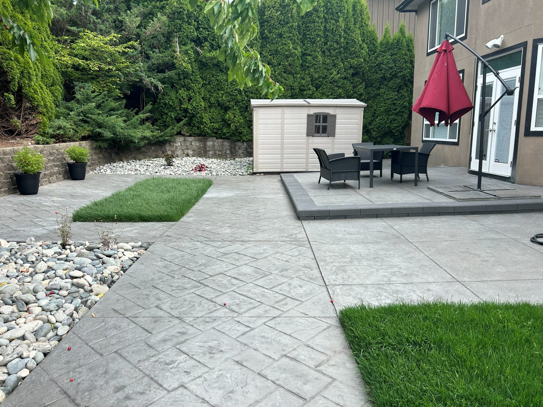 Real residential concrete project photo from a Lower Mainland job site