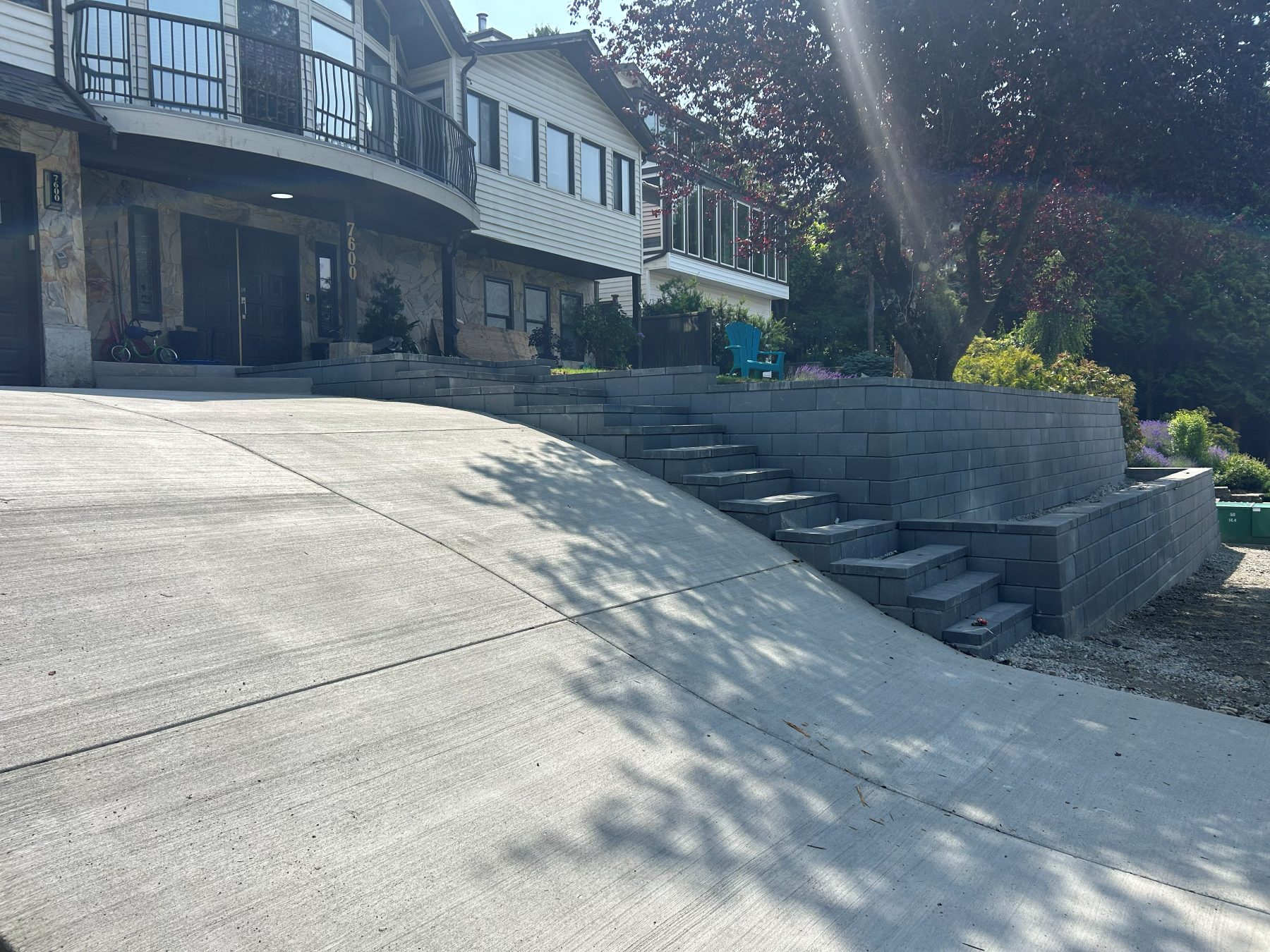 Real residential concrete project photo from a Lower Mainland job site