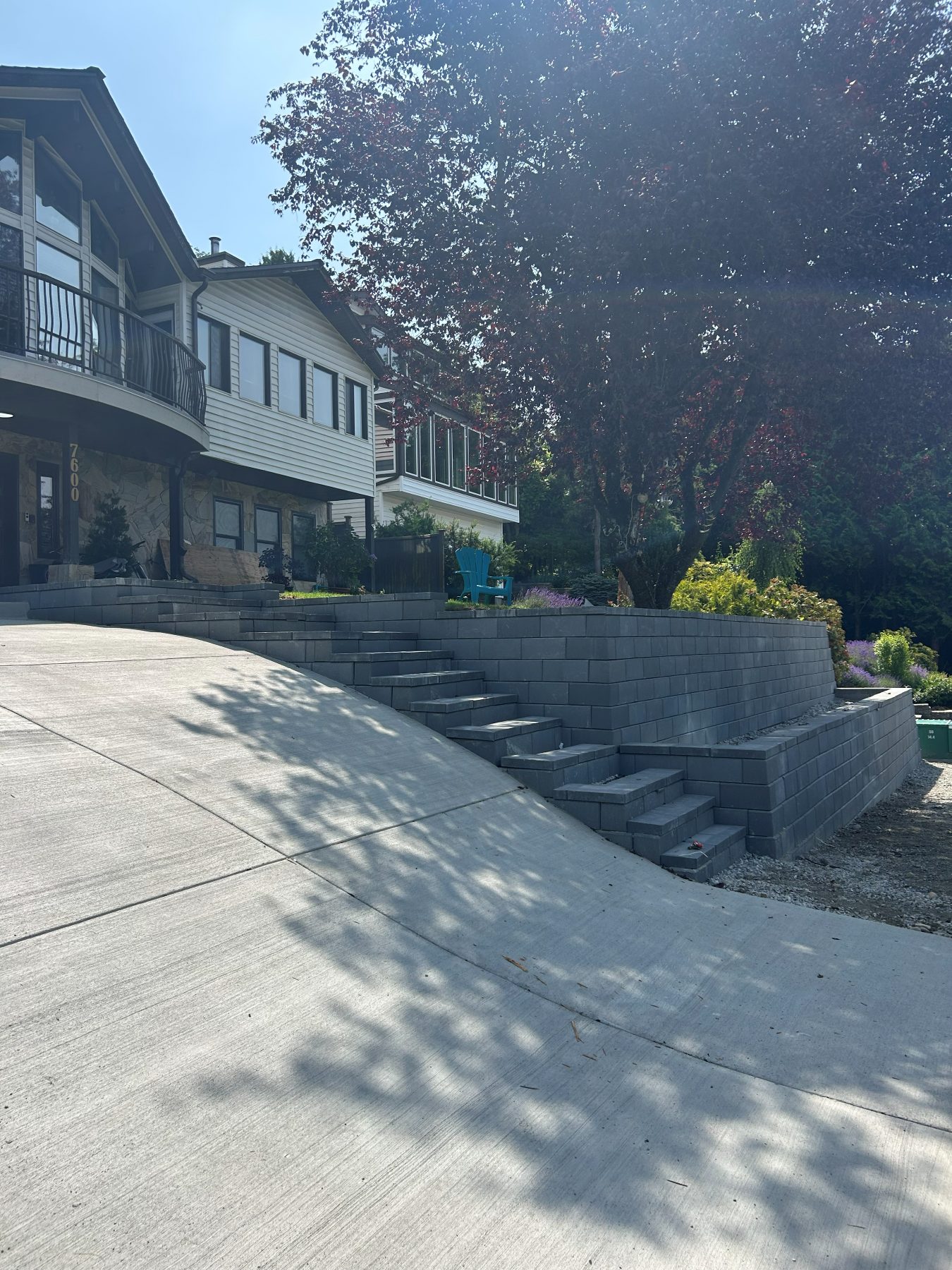 Real residential concrete project photo from a Lower Mainland job site