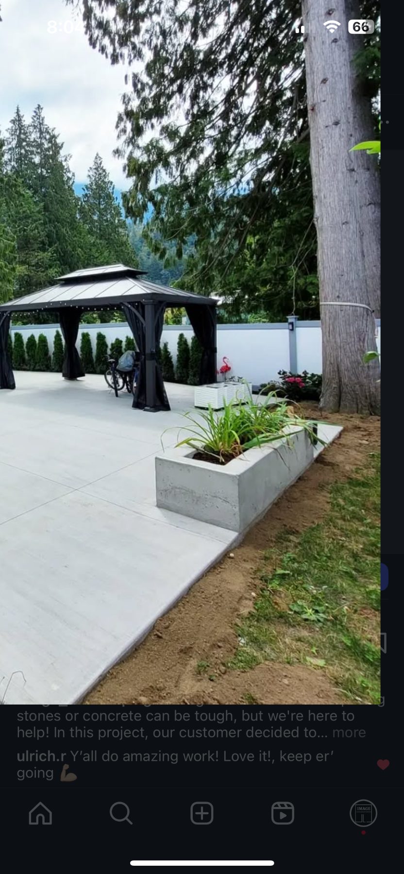 Real residential concrete project photo from a Lower Mainland job site