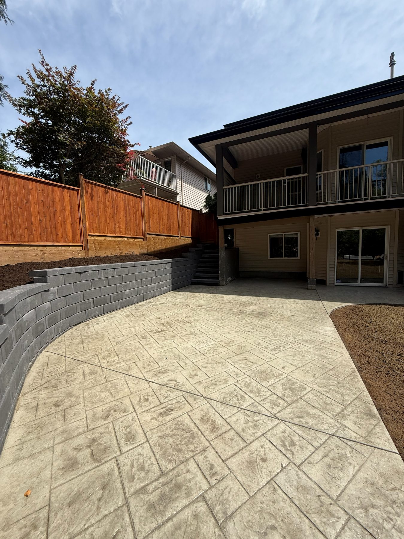 Real residential concrete project photo from a Lower Mainland job site