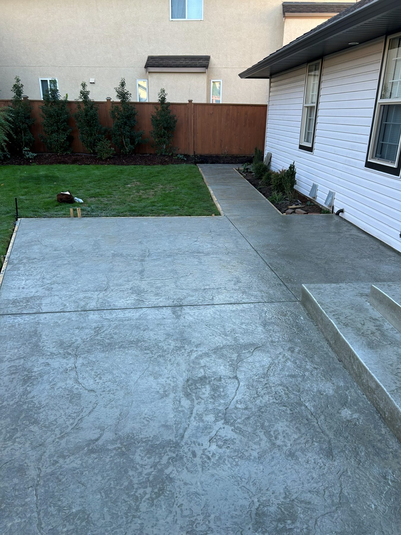 Real residential concrete project photo from a Lower Mainland job site