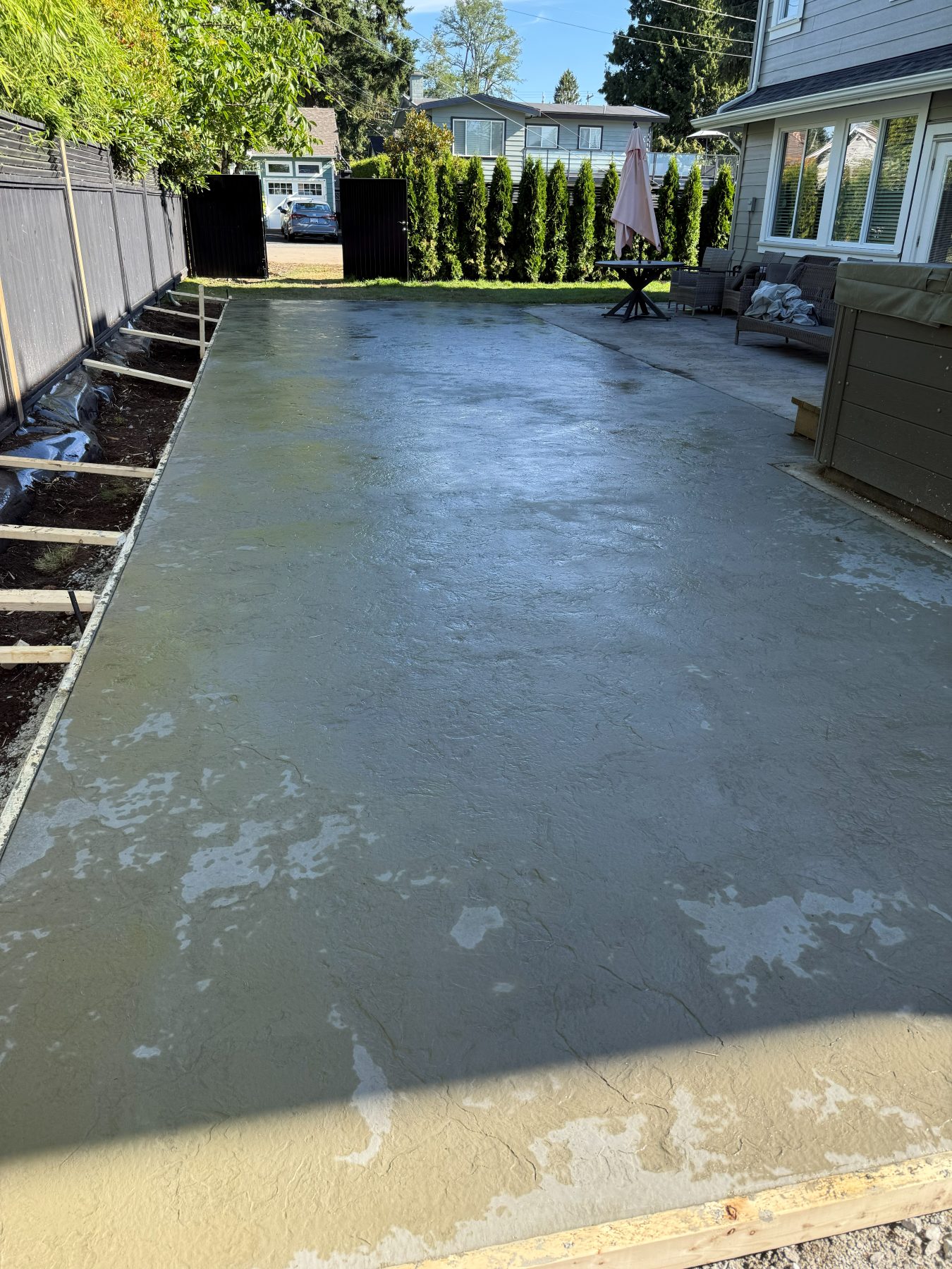 Real residential concrete project photo from a Lower Mainland job site