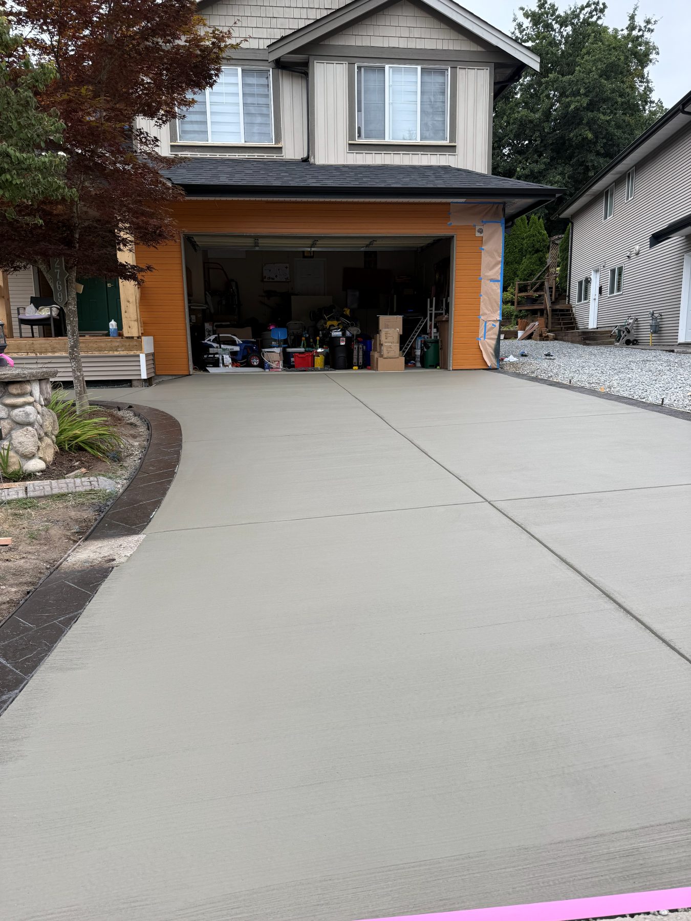 Real residential concrete project photo from a Lower Mainland job site