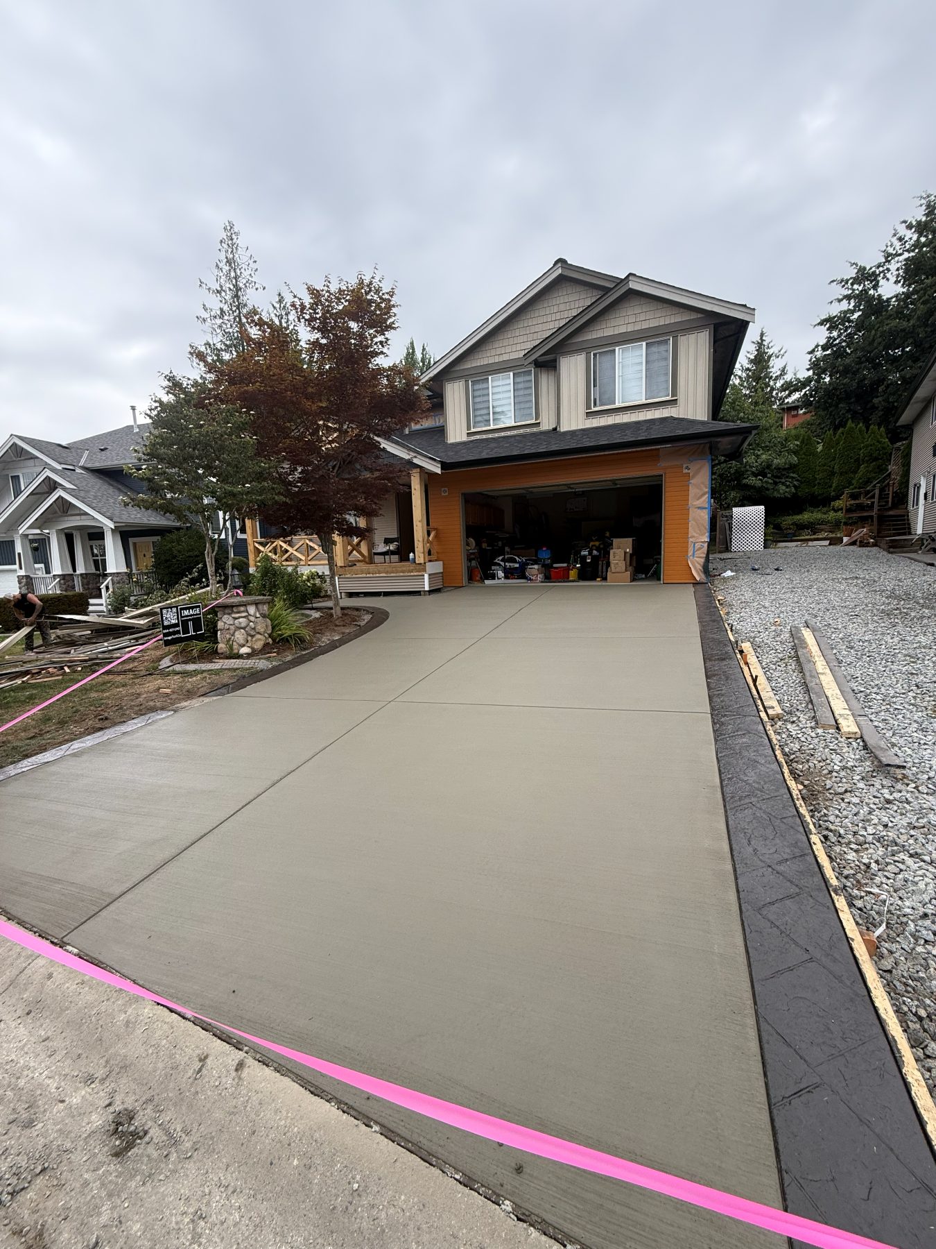 Real residential concrete project photo from a Lower Mainland job site
