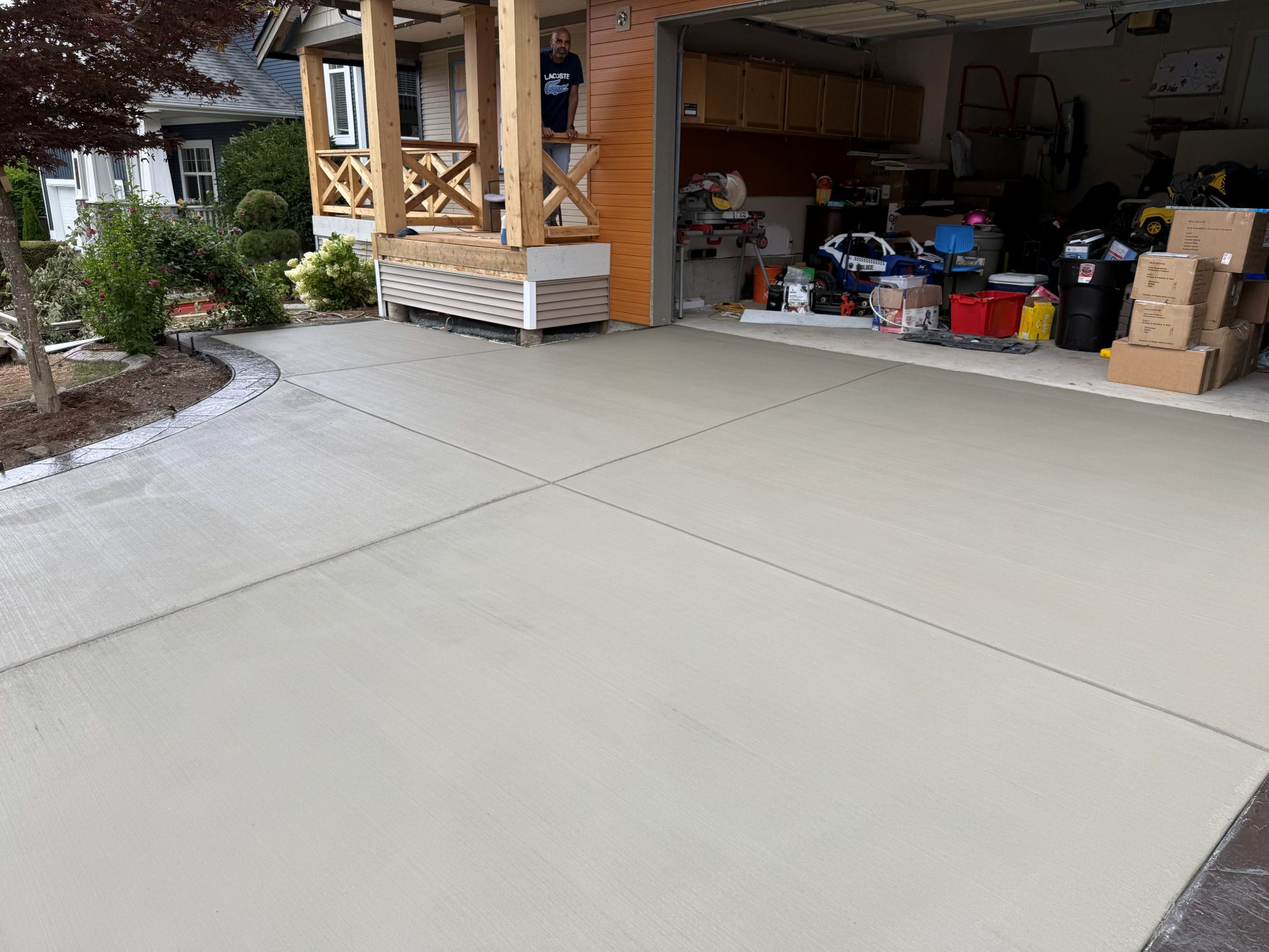 Real residential concrete project photo from a Lower Mainland job site