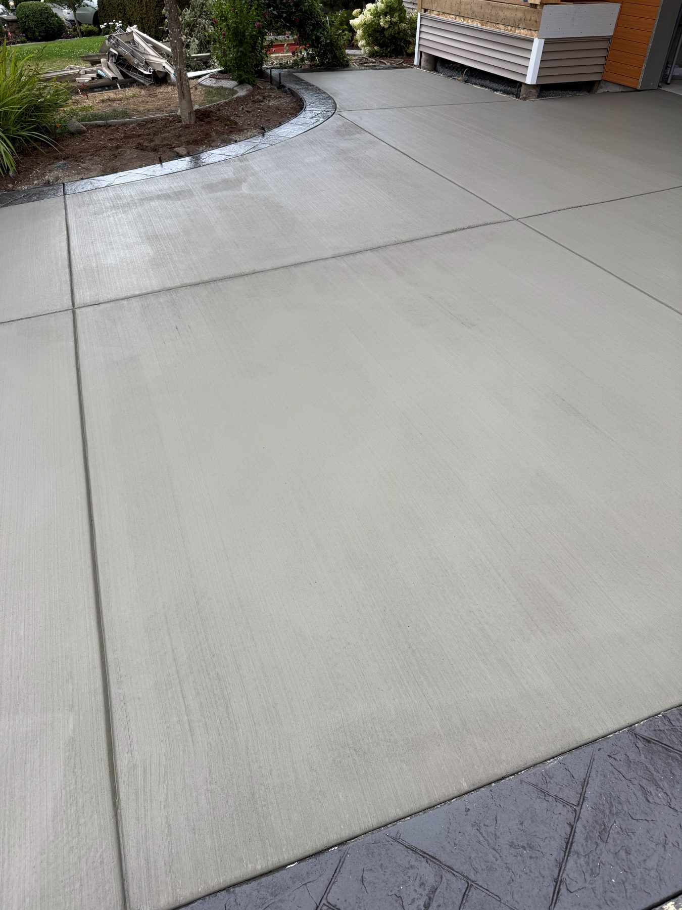 Real residential concrete project photo from a Lower Mainland job site