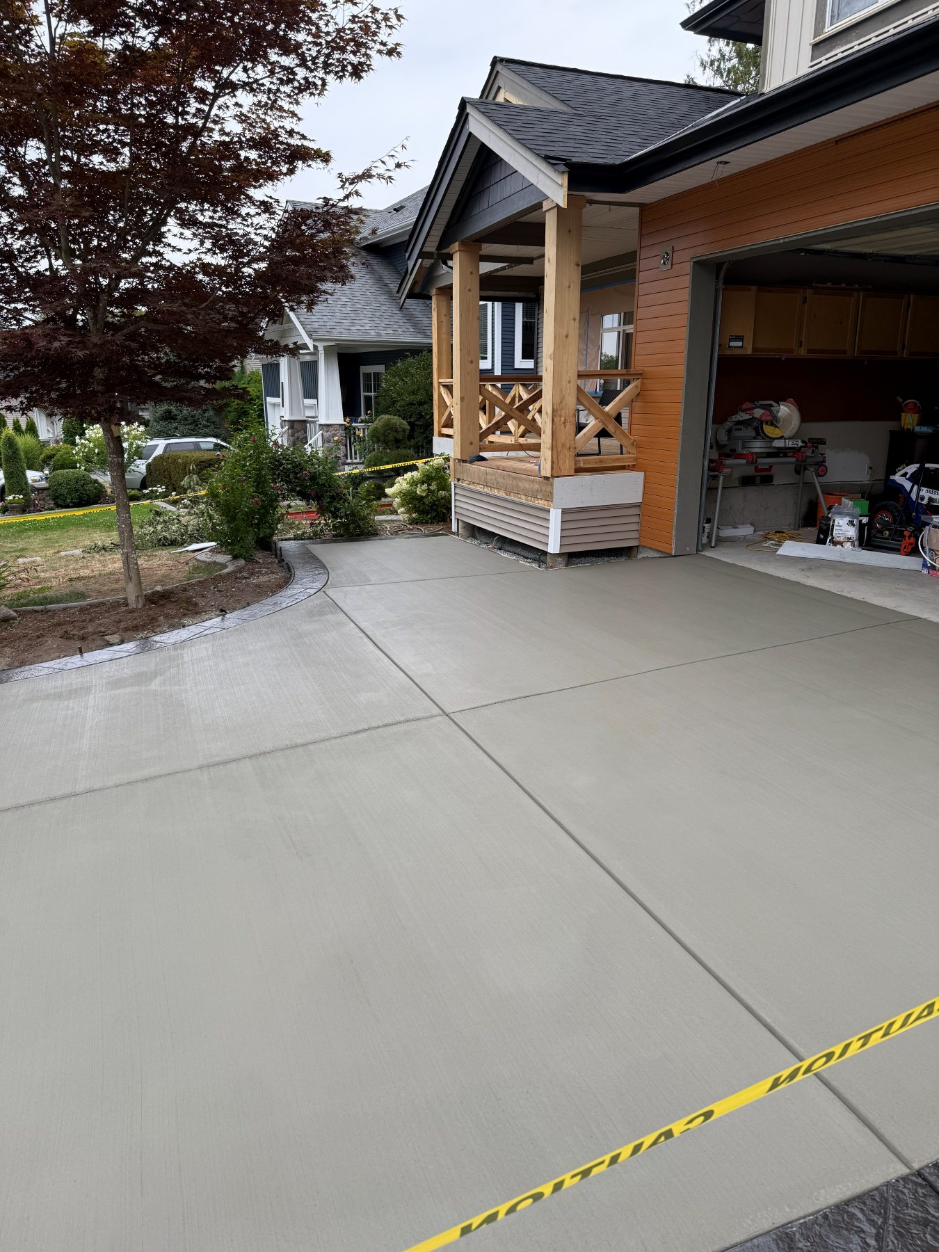 Real residential concrete project photo from a Lower Mainland job site