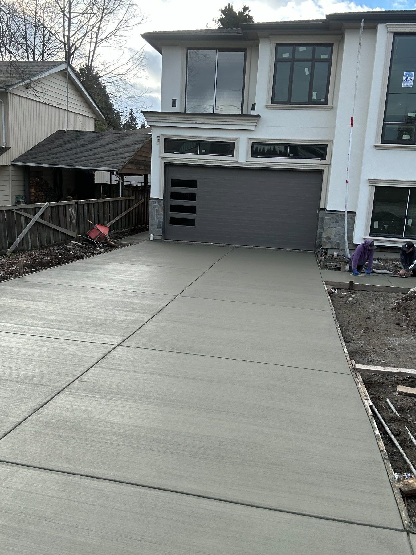 Real residential concrete project photo from a Lower Mainland job site