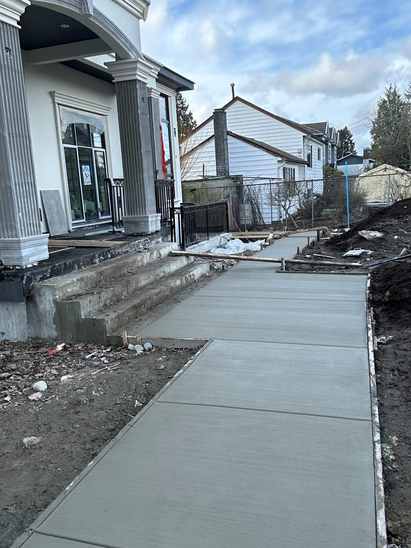 Real residential concrete project photo from a Lower Mainland job site