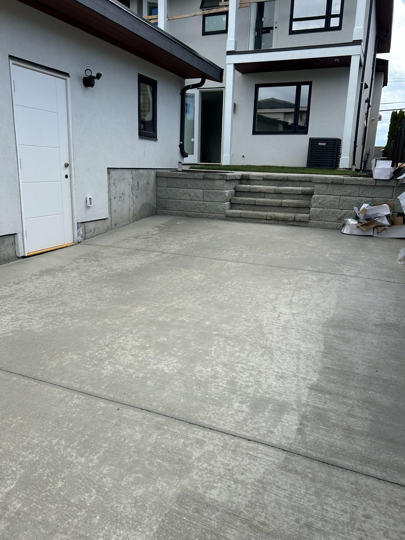 Real residential concrete project photo from a Lower Mainland job site