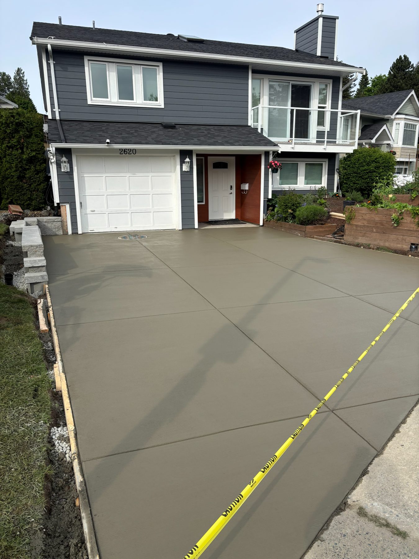 Real residential concrete project photo from a Lower Mainland job site