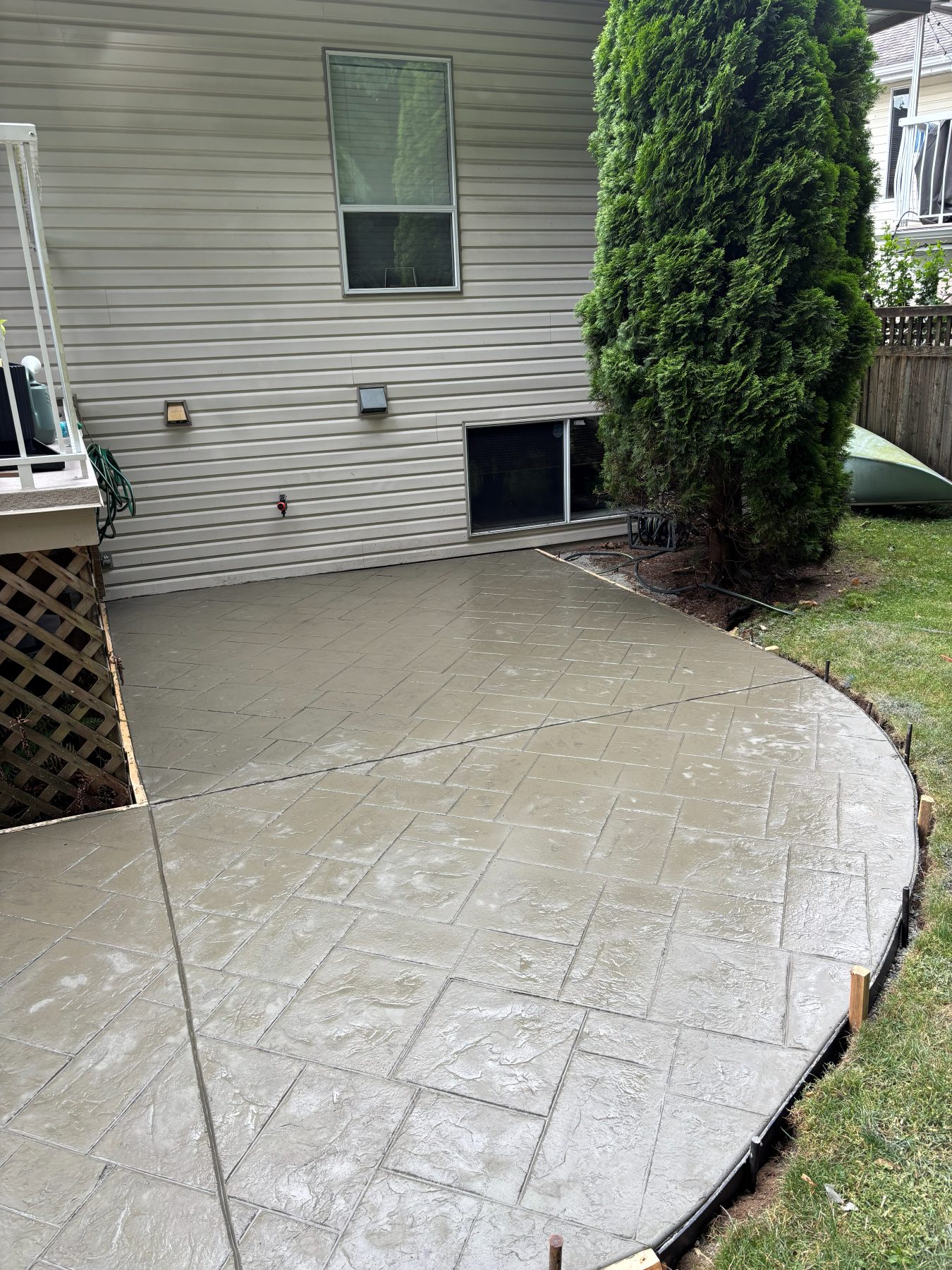 Real residential concrete project photo from a Lower Mainland job site