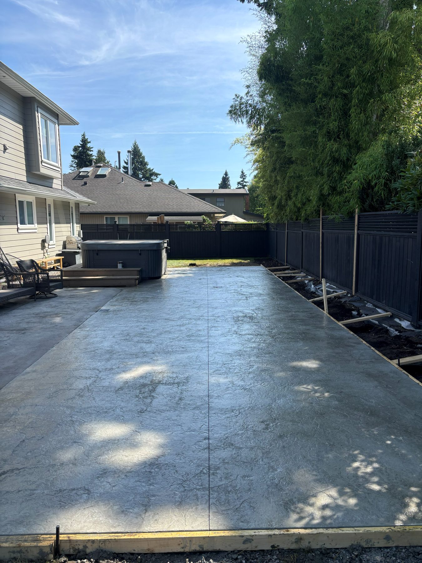 Real residential concrete project photo from a Lower Mainland job site